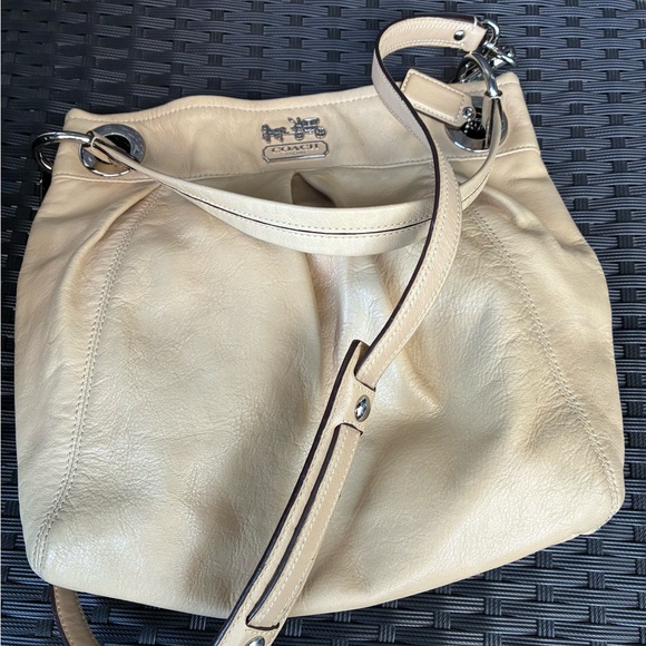 Coach Bag,Coach Tan Leather Shoulder Bag - Picture 14 of 14